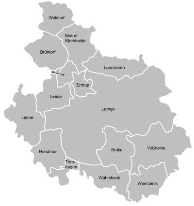 Districts of Lemgo