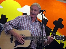 Garry live on stage with The Quarrymen in 2011.