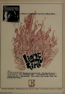 Cashbox advertisement, May 27, 1967 Light My Fire - ad 1967.jpg