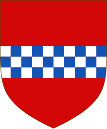 Escutcheon of the Lindsay baronets of Evelick Lindsay of evelix arms.png