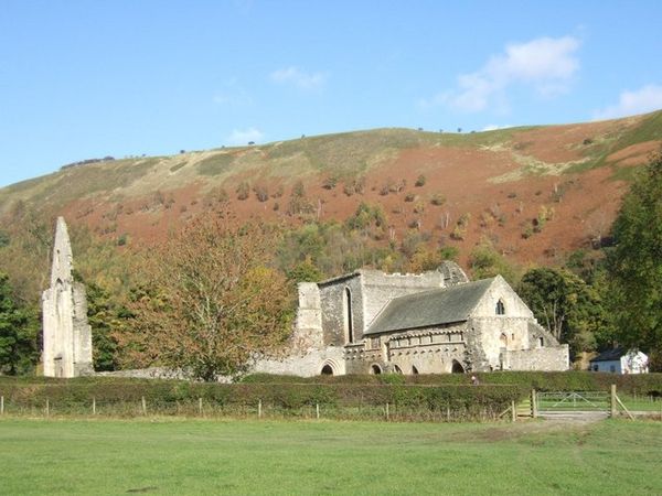 Valle Crucis Abbey where Powys began writing Owen on 24 April 1937.