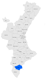 Localització del Baix Vinalopó respecte del País Valencià.svg