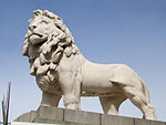 The South Bank Lion at East End of Westminster Bridge