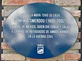 Placa conmemorativa dedicada a Porfirio Smerdou, 2021-05-18.