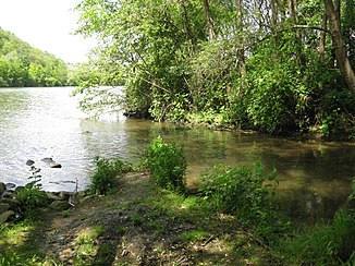 It flows into the Neckar near Poppenweiler