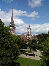 Münster- und St. Johannturm in Schaffhausen