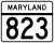 Maryland Rute 823 penanda