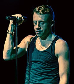 Macklemore performing in Toronto during The Heist Tour on November 28, 2012