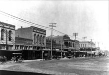 Main Street in Cleburne in the 1910s Main Street, Cleburne, TX, 1910s cph.3b18657.jpg
