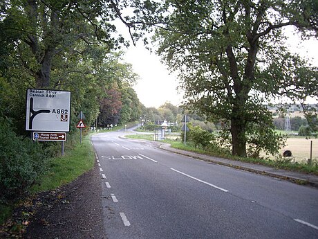 A862 road