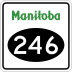 Provincial Road 246 marker
