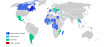 Carte des membres de l'Organisation Internationale de la Francophonie