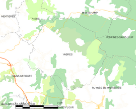 Mapa obce Vabres