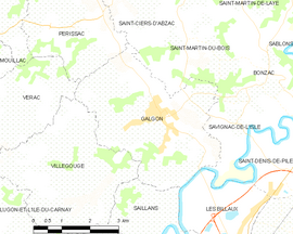 Mapa obce Galgon