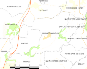 Poziția localității La Chaise-Baudouin