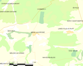 Poziția localității Ménil-la-Horgne