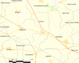 Mapa obce Flêtre