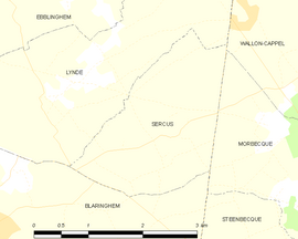 Mapa obce Sercus