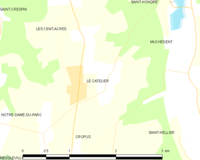 Poziția localității Le Catelier