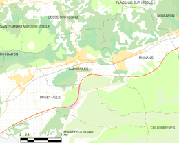 Carnoules - Localizazion