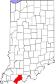 Map of Indiana highlighting Spencer County.svg