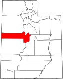 Map of Utah highlighting Juab County.svg