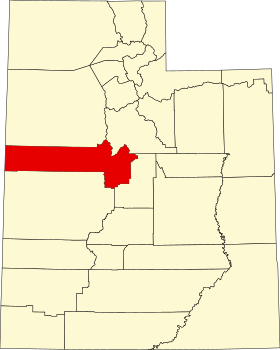 Locatie van Juab County (Juab County)