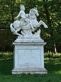 Statue équestre de Louis XIV sous les traits de Marcus Curtius.