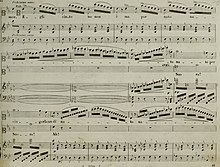 Beispiel für virtuosen Bravourgesang: Ausschnitt aus der Auftrittsarie der Maria in Donizettis Maria Padilla (1841) (Quelle: Wikimedia)