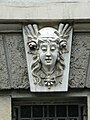 Mascaron en el edificio del Banco Sofia