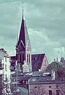 Church tower of Holy Spirit Church between 1938 and 1941