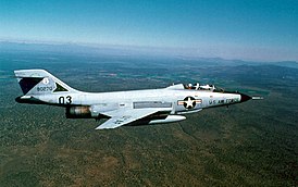 F-101B-105-MC ze 132 stíhací stíhací perutě, Oregonská národní garda, přibližně v 70. letech 20. století.