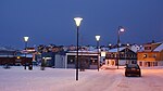 Polarnatt i Mehamn i Gamvik i Norge.