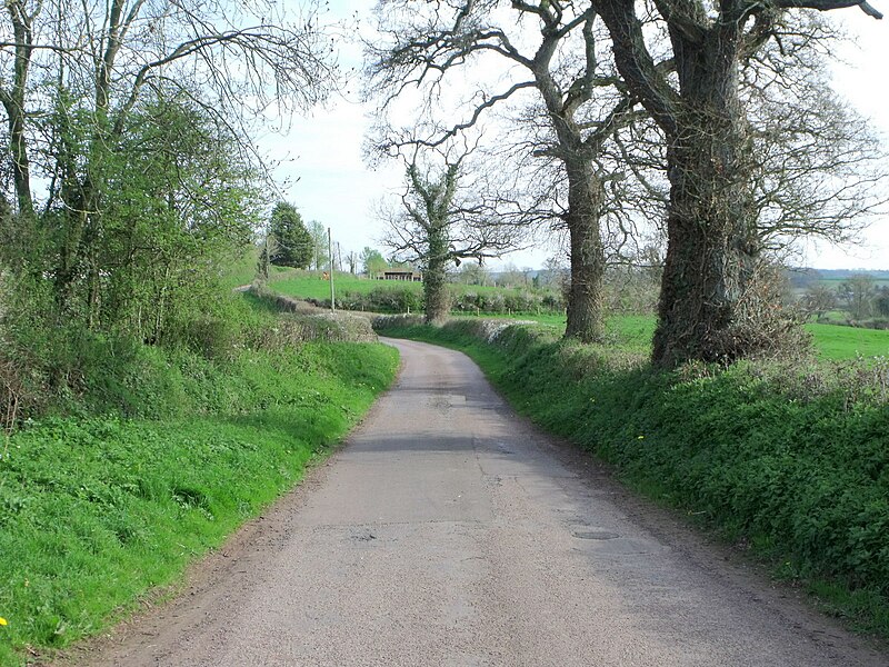 File:Minor road north east of Crediton - geograph.org.uk - 2408929.jpg