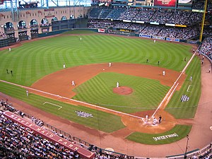 The Minute Maid Park in Houston