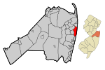 Monmouth County New Jersey Incorporated and Unincorporated areas Long Branch Highlighted.svg