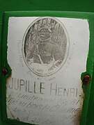 Tombe de Henri Jupille, mort le 9 septembre 1917 au bois de la Chaume.