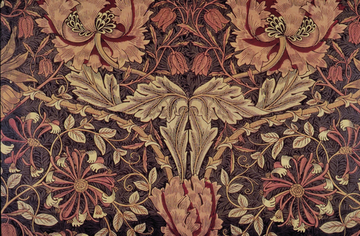 Honeysuckle; designed by William Morris, manufactured by Sir Thomas and Arthur Wardle Ltd