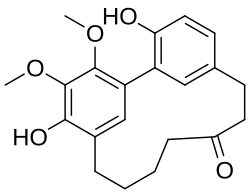 Chemical structure of myricanone.