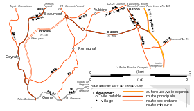 Mappa del percorso.
