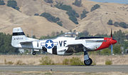 N510TT P-51D landing 2013 (10467854643).jpg