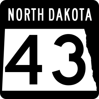 <span class="mw-page-title-main">North Dakota Highway 43</span> State highway in North Dakota, U.S.