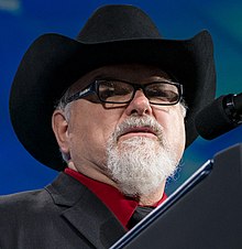 Stephen Willeford, former firearms instructor who fired upon and injured the shooter forcing him to flee. NRA Annual Meeting (33855757778) (cropped).jpg