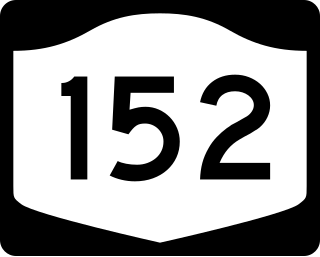 <span class="mw-page-title-main">New York State Route 152</span> Former state highway in New York State