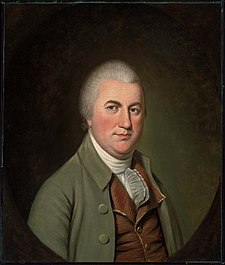 Americký politik Nathaniel Gorham, Charles Willson Peale, kolem roku 1793