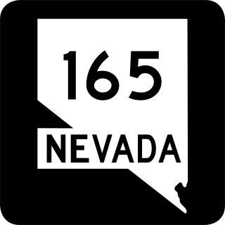 <span class="mw-page-title-main">Nevada State Route 165</span> State highway in Nevada, United States