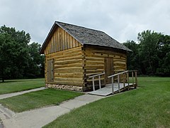 Nicollet County Historical Society-Log Cabin-front.jpg