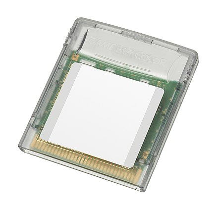 The clear cartridge for exclusive Game Boy Color games