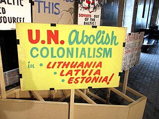 <span class="mw-page-title-main">Occupation of the Baltic states</span> 1940–1991 Soviet occupation of Estonia, Latvia, and Lithuania