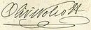 Signature d'Oliver Wolcott jr.